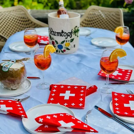 Lakeview Swiss With Hot Tub Near Interlaken