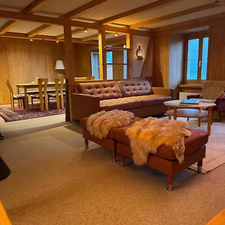 Lakeview Swiss With Hot Tub Near Interlaken Chalé Niederried bei Interlaken