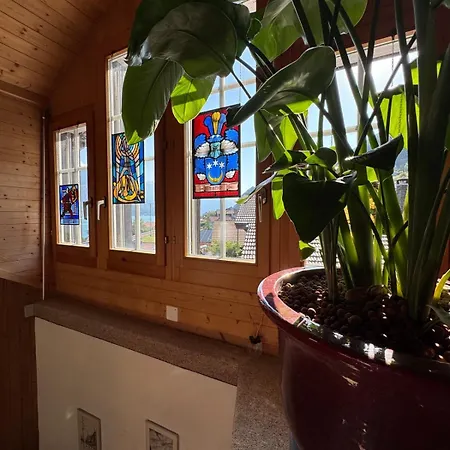 Dağ evi Lakeview Swiss With Hot Tub Near Interlaken