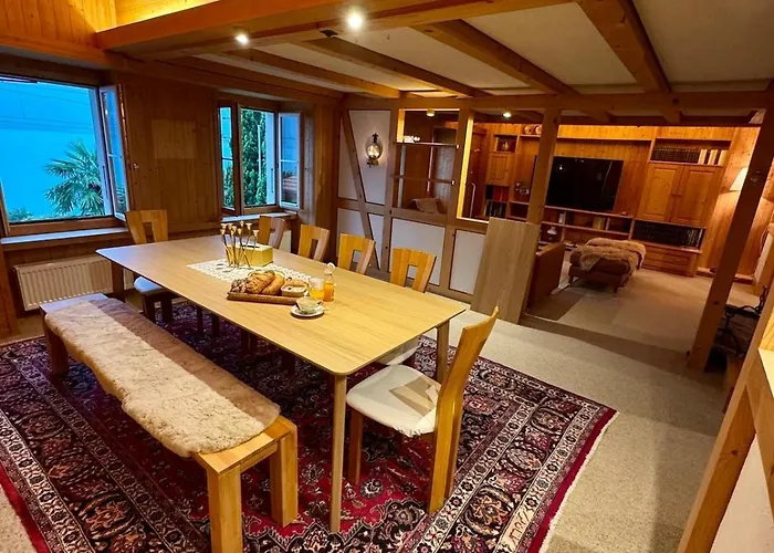 Lakeview Swiss With Hot Tub Near Interlaken *